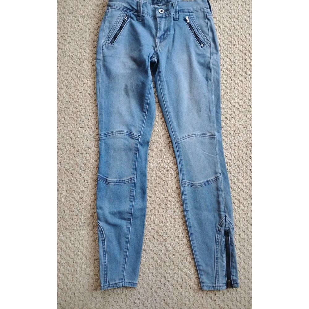 Women's 00 Lucky Brand Charlie Skinny Jeans 29" Inseam Zippers Stretchy